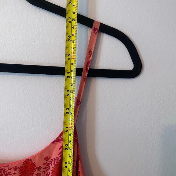 International Concepts Y2K Vintage Pink Floral Maxi Dress 100% Silk Women's 12 - Picture 10 of 10